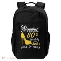 Stepping Into My 80th Birthday With God's Grace And Mercy Backpack thumb 0