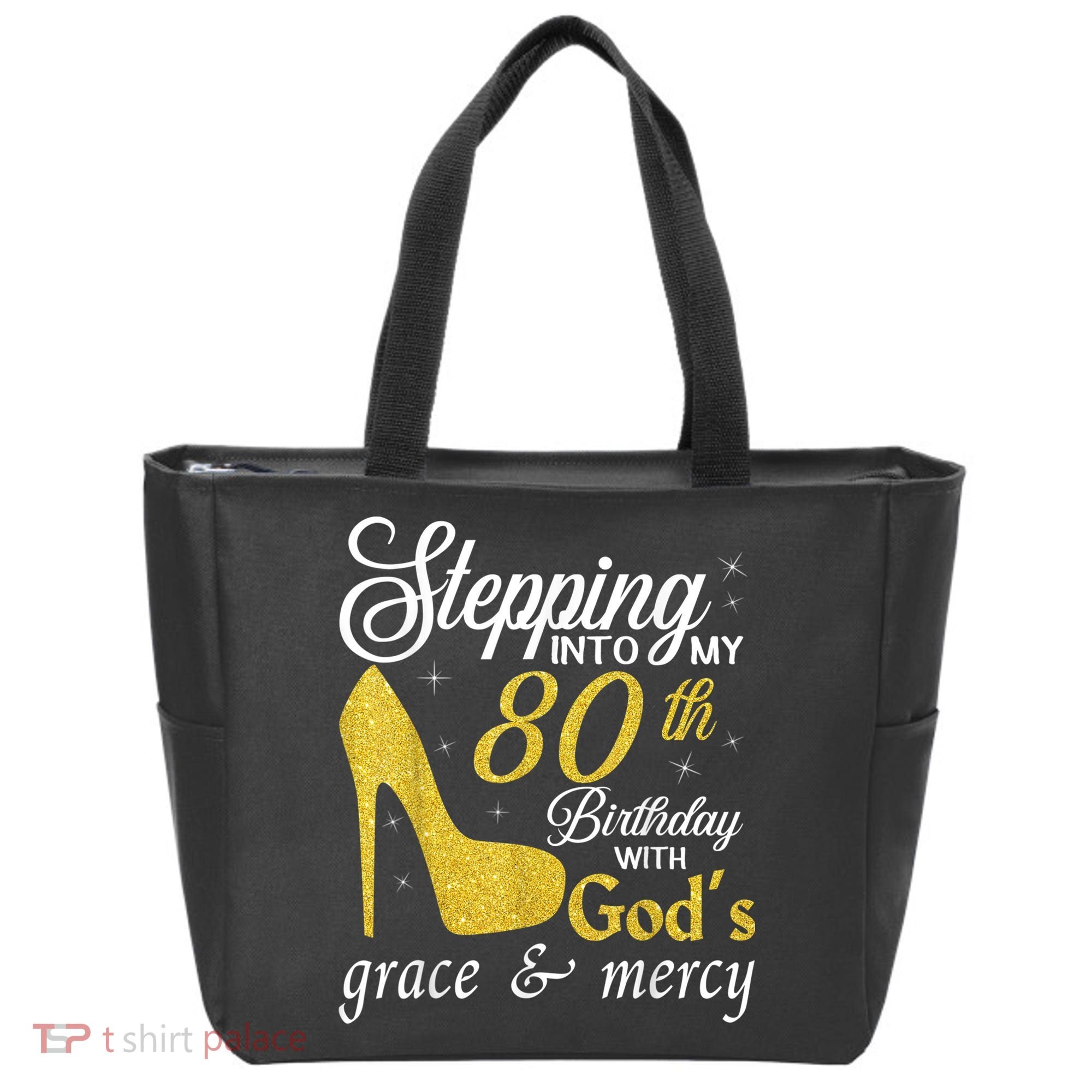 Stepping Into My 80th Birthday With God's Grace And Mercy Tote Bag