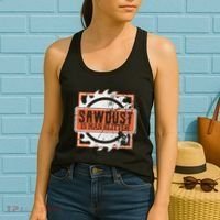 Sawdust Is Man Woodworking Or Carpenter Gift Women's Tank Top thumb 2