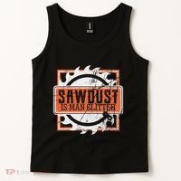 Sawdust Is Man Woodworking Or Carpenter Gift Tank Top thumb 2