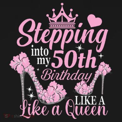 Stepping Into My 50Th Birthday Like A Queen Sweatshirt