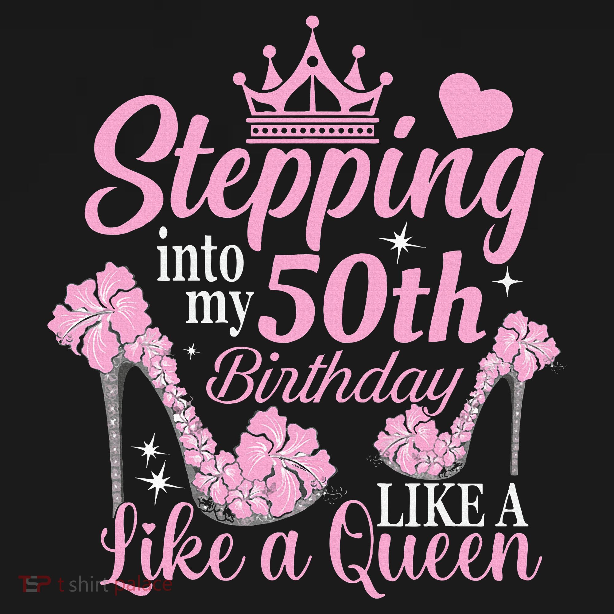 Stepping Into My 50Th Birthday Like A Queen Pajama Set