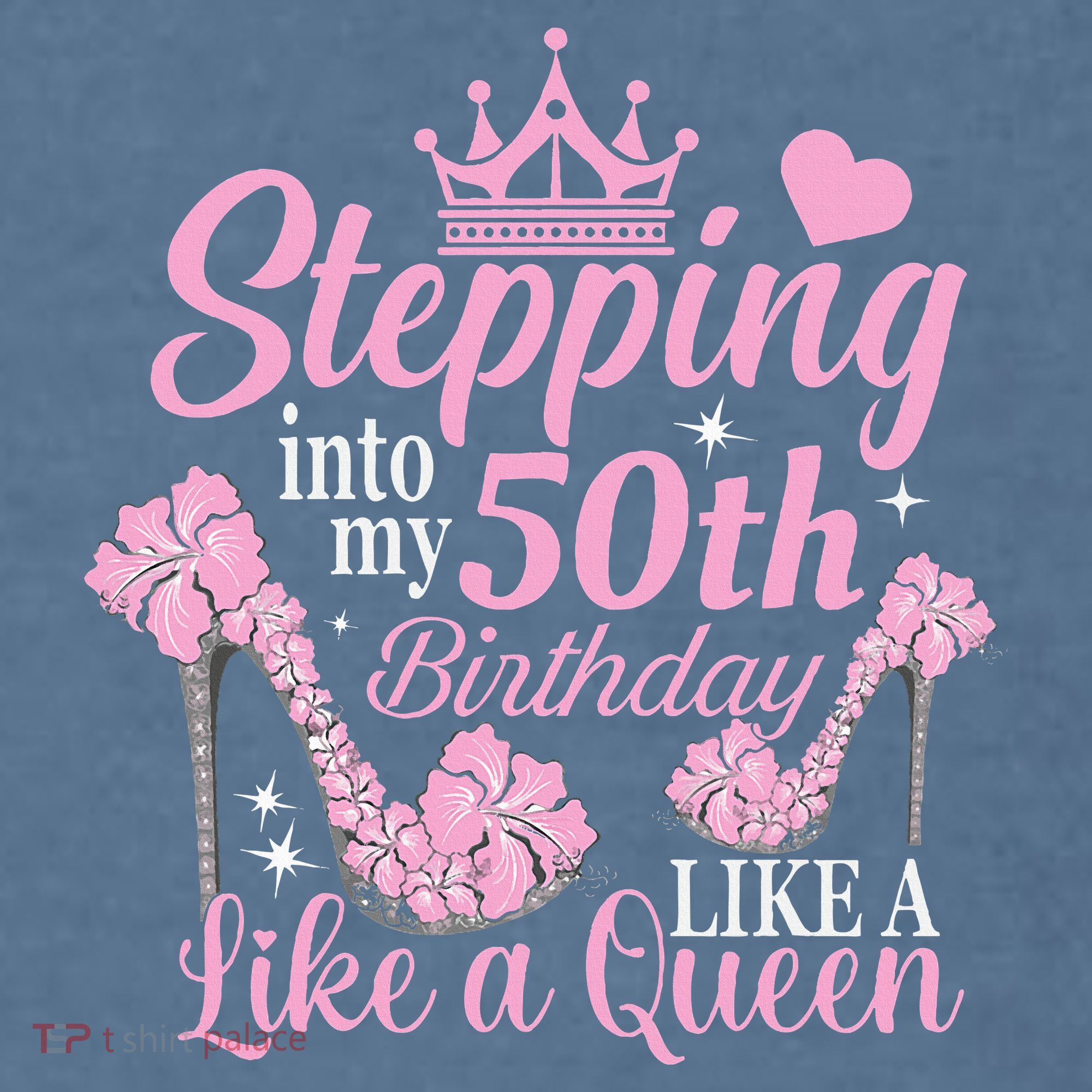Stepping Into My 50Th Birthday Like A Queen Garment-Dyed Sweatshirt
