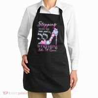 Stepping Into My 55th  Birthday Like A Queen Apron thumb 2