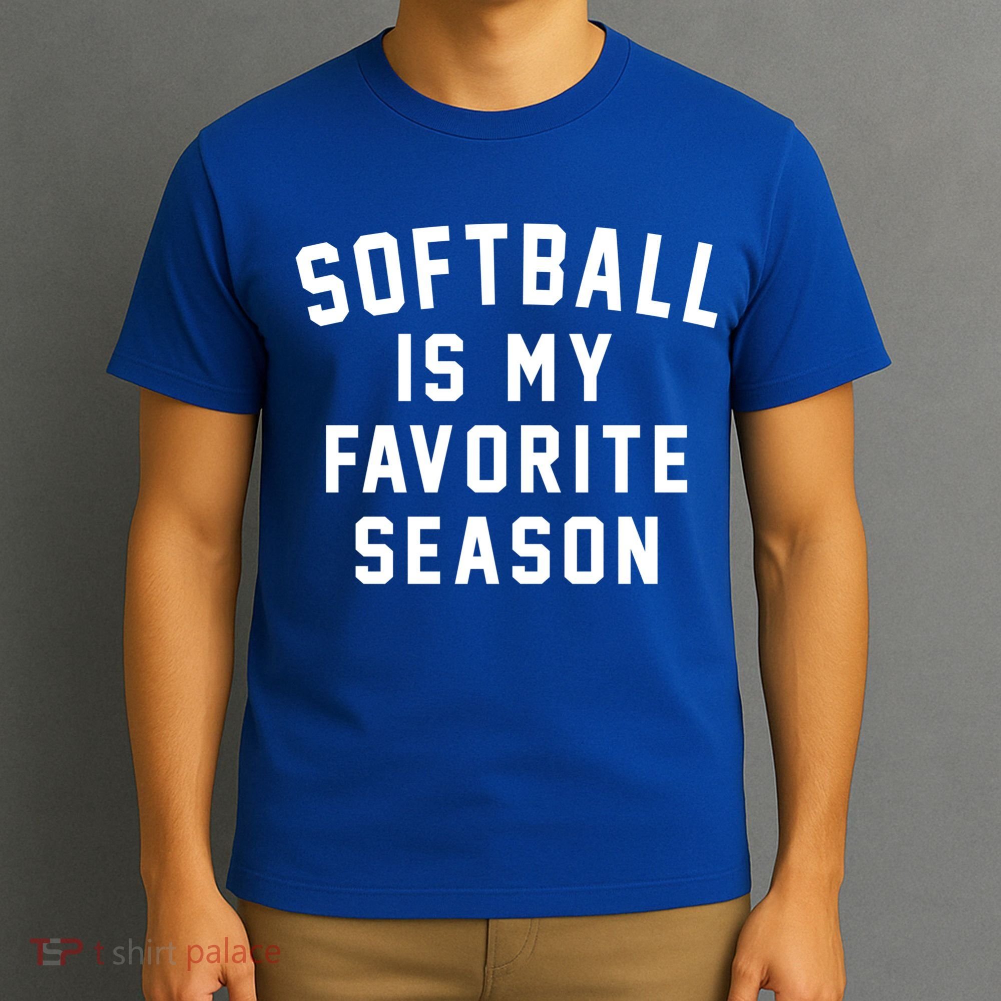 Softball Is My Favorite Season Softball Sports Lover Funny Gift T-Shirt