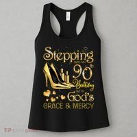 Stepping into my 90th birthday with God's grace & Mercy Women's Tank Top thumb 3