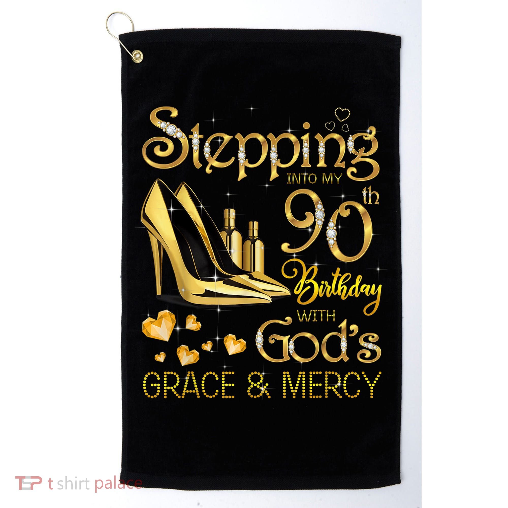 Stepping into my 90th birthday with God's grace & Mercy Golf Towel