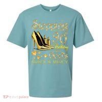 Stepping into my 90th birthday with God's grace & Mercy Sueded Cloud Jersey T-Shirt thumb 0