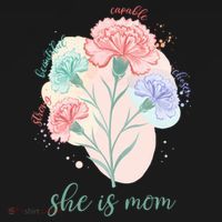 She Is Mom Mother's Day Gift Idea Family Long Sleeve Shirt thumb 2
