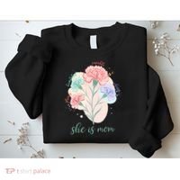 She Is Mom Mother's Day Gift Idea Family Sweatshirt thumb 2