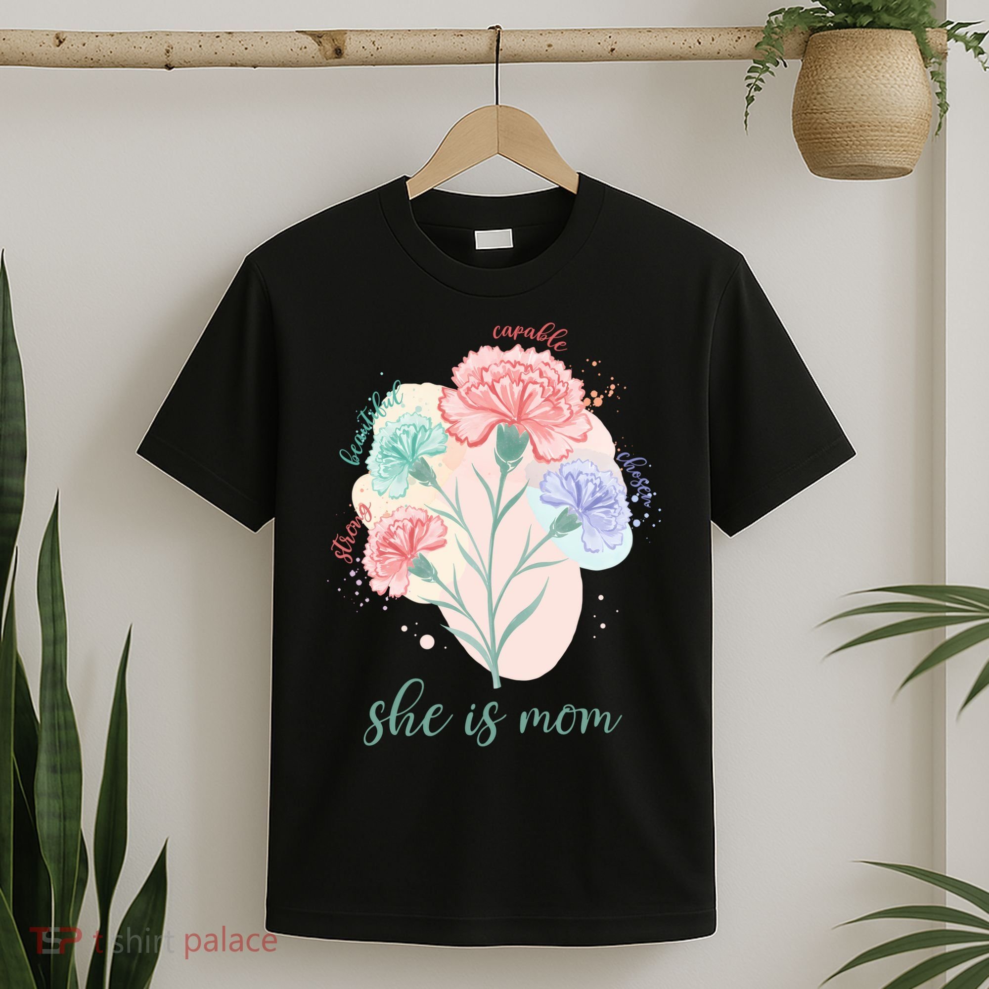 She Is Mom Mother's Day Gift Idea Family T-Shirt