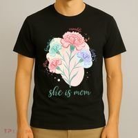 She Is Mom Mother's Day Gift Idea Family T-Shirt thumb 3