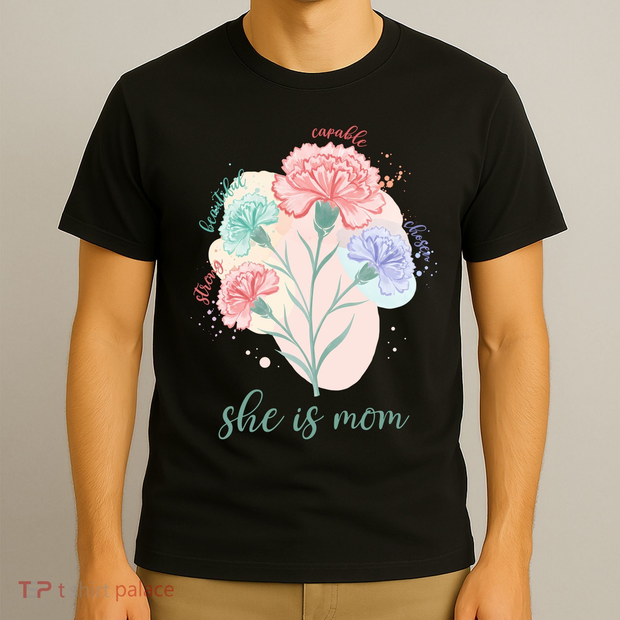 She Is Mom Mother's Day Gift Idea Family T-Shirt