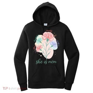 She Is Mom Mother's Day Gift Idea Family Women's Hoodie