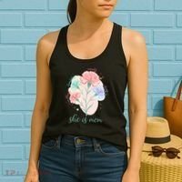 She Is Mom Mother's Day Gift Idea Family Women's Tank Top thumb 2