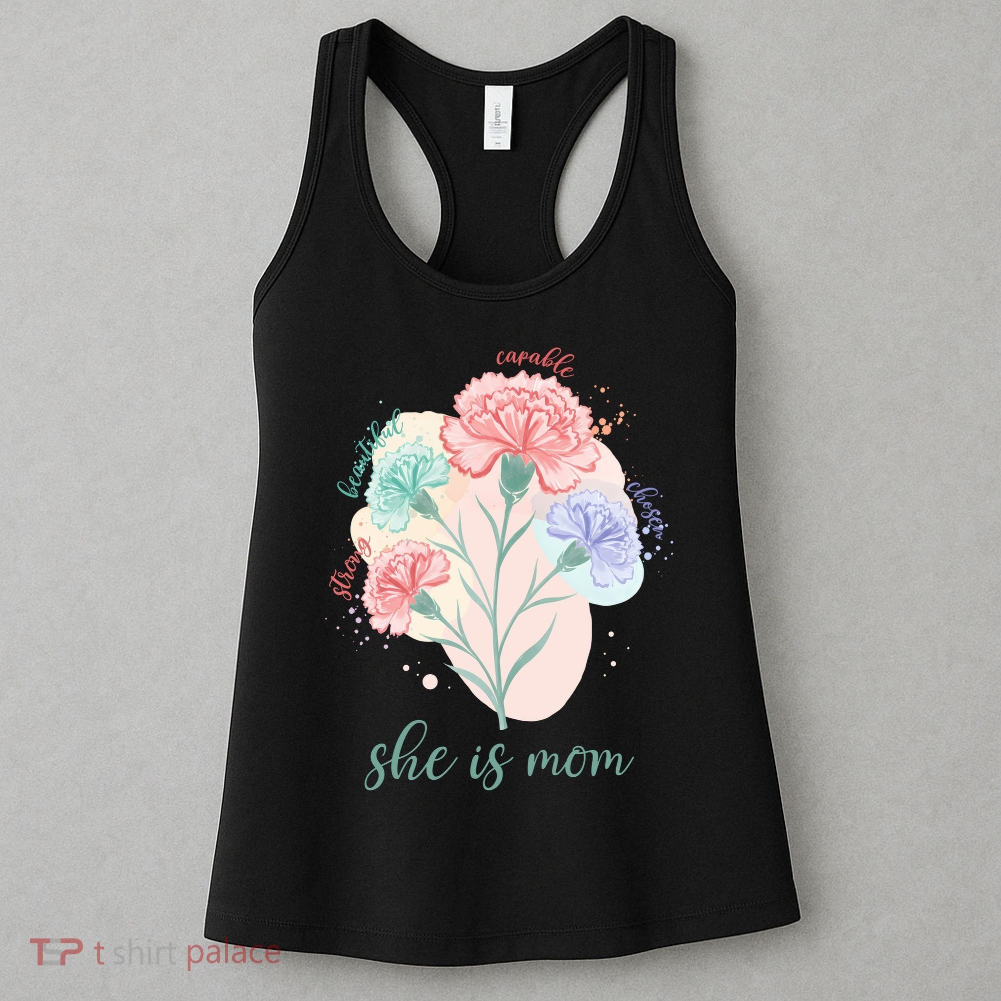 She Is Mom Mother's Day Gift Idea Family Women's Tank Top