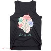 She Is Mom Mother's Day Gift Idea Family Tank Top thumb 0