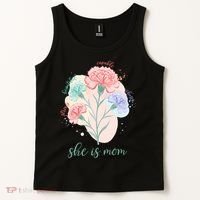She Is Mom Mother's Day Gift Idea Family Tank Top thumb 2