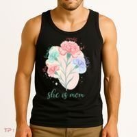 She Is Mom Mother's Day Gift Idea Family Tank Top thumb 3