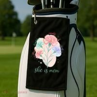 She Is Mom Mother's Day Gift Idea Family Golf Towel thumb 2