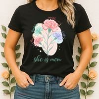 She Is Mom Mother's Day Gift Idea Family Women's T-Shirt thumb 2