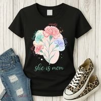 She Is Mom Mother's Day Gift Idea Family Women's T-Shirt thumb 3