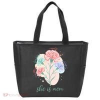 She Is Mom Mother's Day Gift Idea Family Tote Bag thumb 0