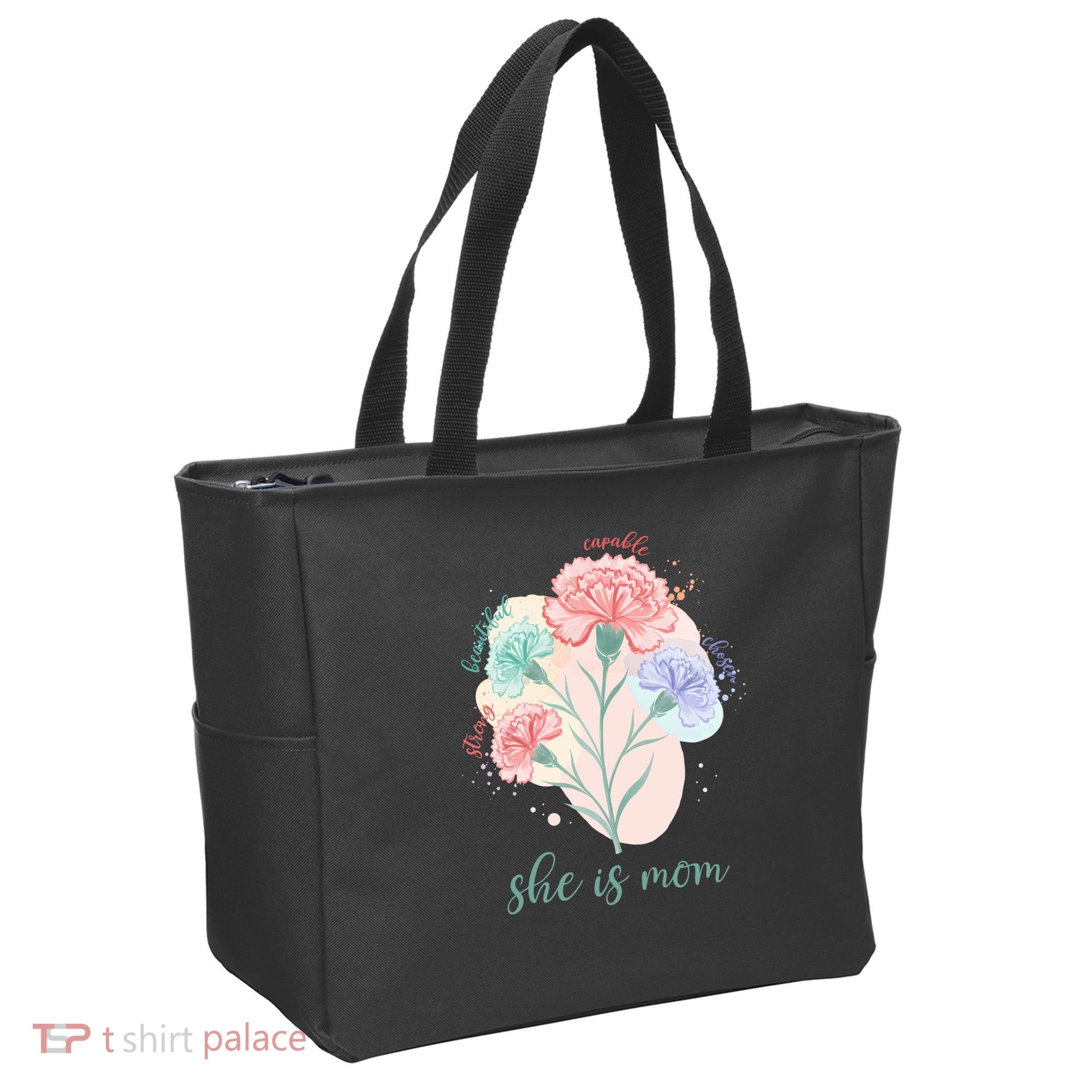 She Is Mom Mother's Day Gift Idea Family Tote Bag