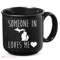 Someone In Michigan Loves Me! Cute State Gift 15oz Campfire Ceramic Mug thumb 0