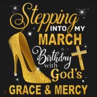 Stepping Into My March Birthday With Gods Grace And Mercy Mousepad thumb 1