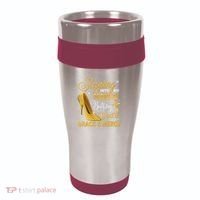 Stepping Into My March Birthday With Gods Grace And Mercy 16oz Travel Tumbler thumb 0
