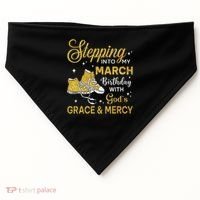 Stepping Into My March Birthday Women Shoes Bday USA-Made Doggie Bandana thumb 0