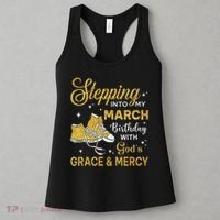 Stepping Into My March Birthday Women Shoes Bday Women's Tank Top thumb 3