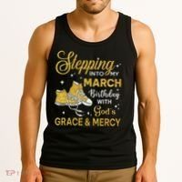 Stepping Into My March Birthday Women Shoes Bday Tank Top thumb 3