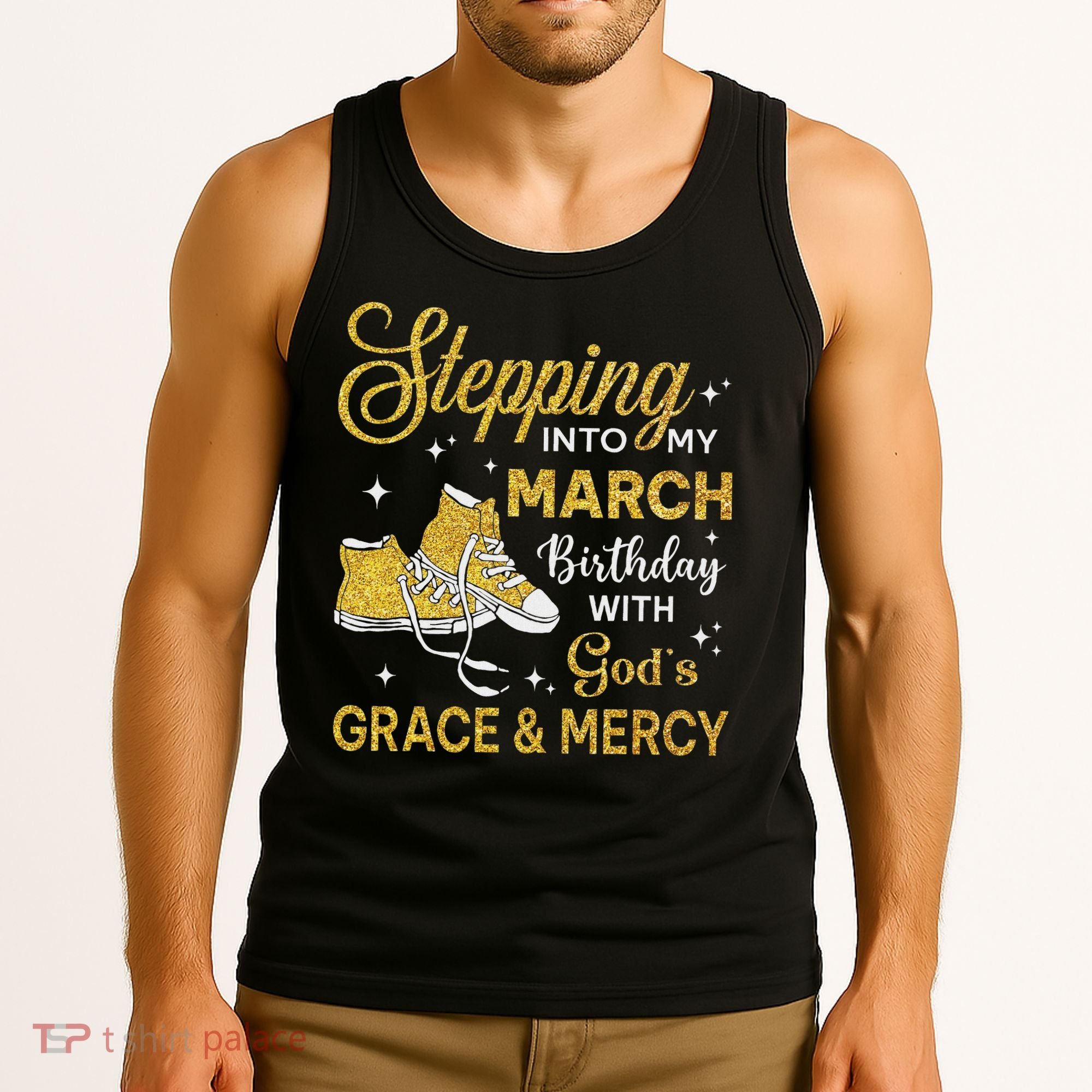Stepping Into My March Birthday Women Shoes Bday Tank Top