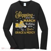 Stepping Into My March Birthday Women Shoes Bday Women's Long Sleeve Shirt thumb 0