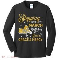 Stepping Into My March Birthday Women Shoes Bday Kids Long Sleeve Shirt thumb 0