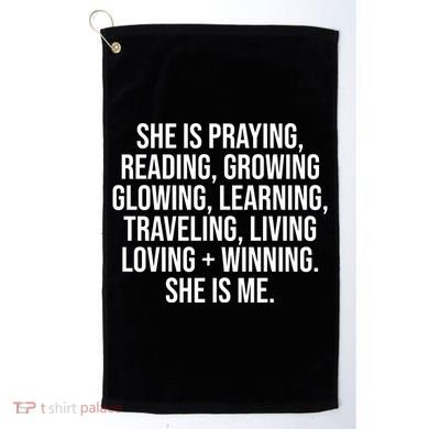 She Is Me Couples Marriage True Love Valentines Golf Towel