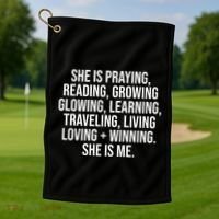 She Is Me Couples Marriage True Love Valentines Golf Towel thumb 1