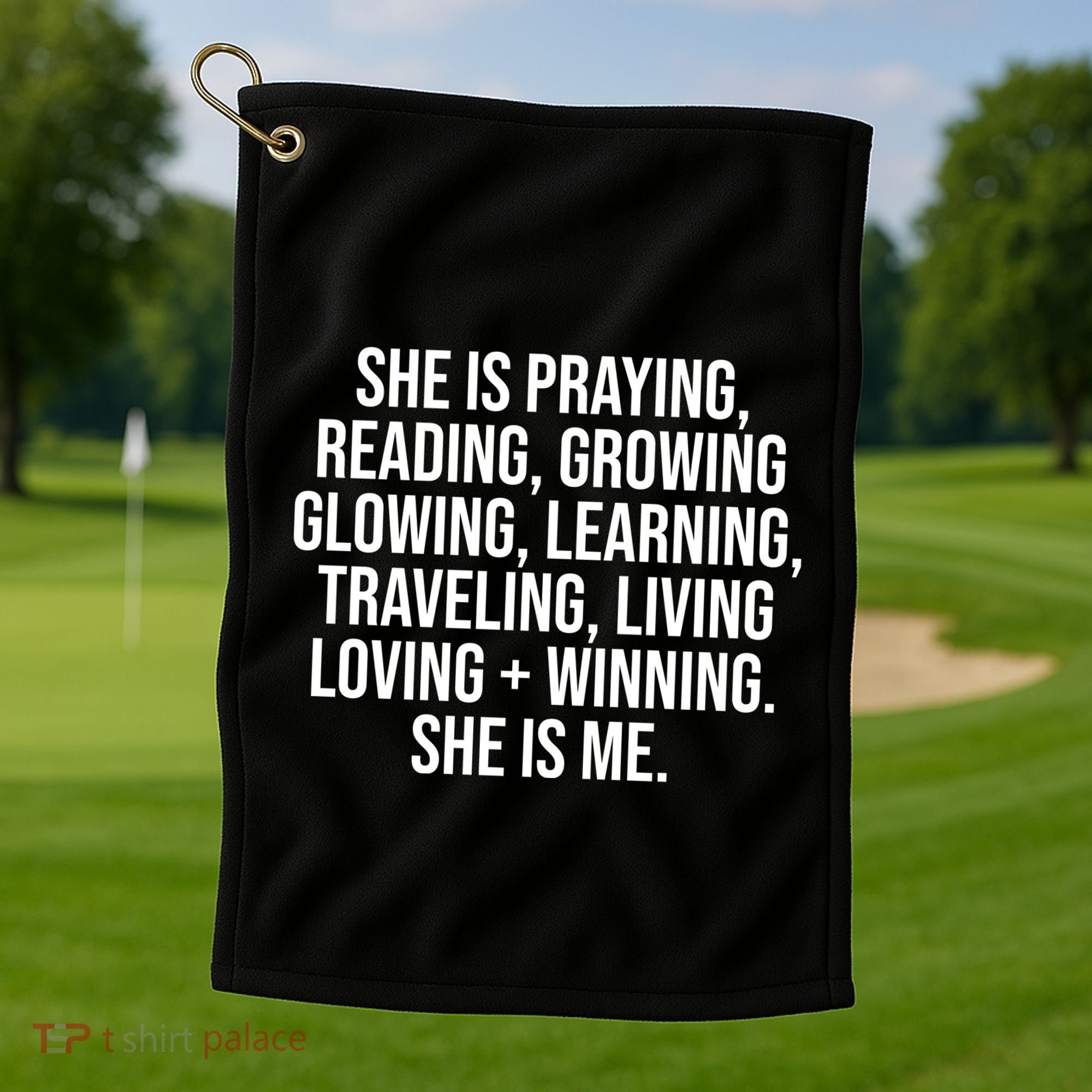 She Is Me Couples Marriage True Love Valentines Golf Towel