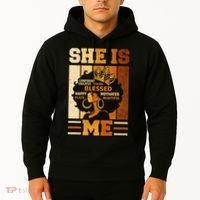 She Is Me Beautiful Blessed Melanin Queen Black History Hoodie thumb 2