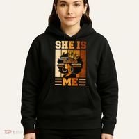 She Is Me Beautiful Blessed Melanin Queen Black History Hoodie thumb 5