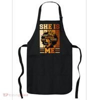 She Is Me Beautiful Blessed Melanin Queen Black History Apron thumb 0