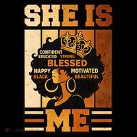 She Is Me Beautiful Blessed Melanin Queen Black History Sweatshirt thumb 3
