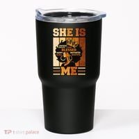 She Is Me Beautiful Blessed Melanin Queen Black History Tumbler thumb 0