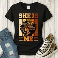 She Is Me Beautiful Blessed Melanin Queen Black History Women's T-Shirt thumb 3