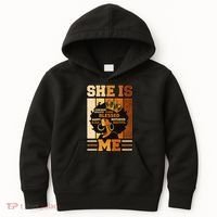 She Is Me Beautiful Blessed Melanin Queen Black History Kids Hoodie thumb 0