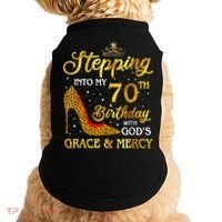 Stepping Into My 70th Birthday Gift Girls WoM.e.n 70 Year Old Doggie Tank thumb 0