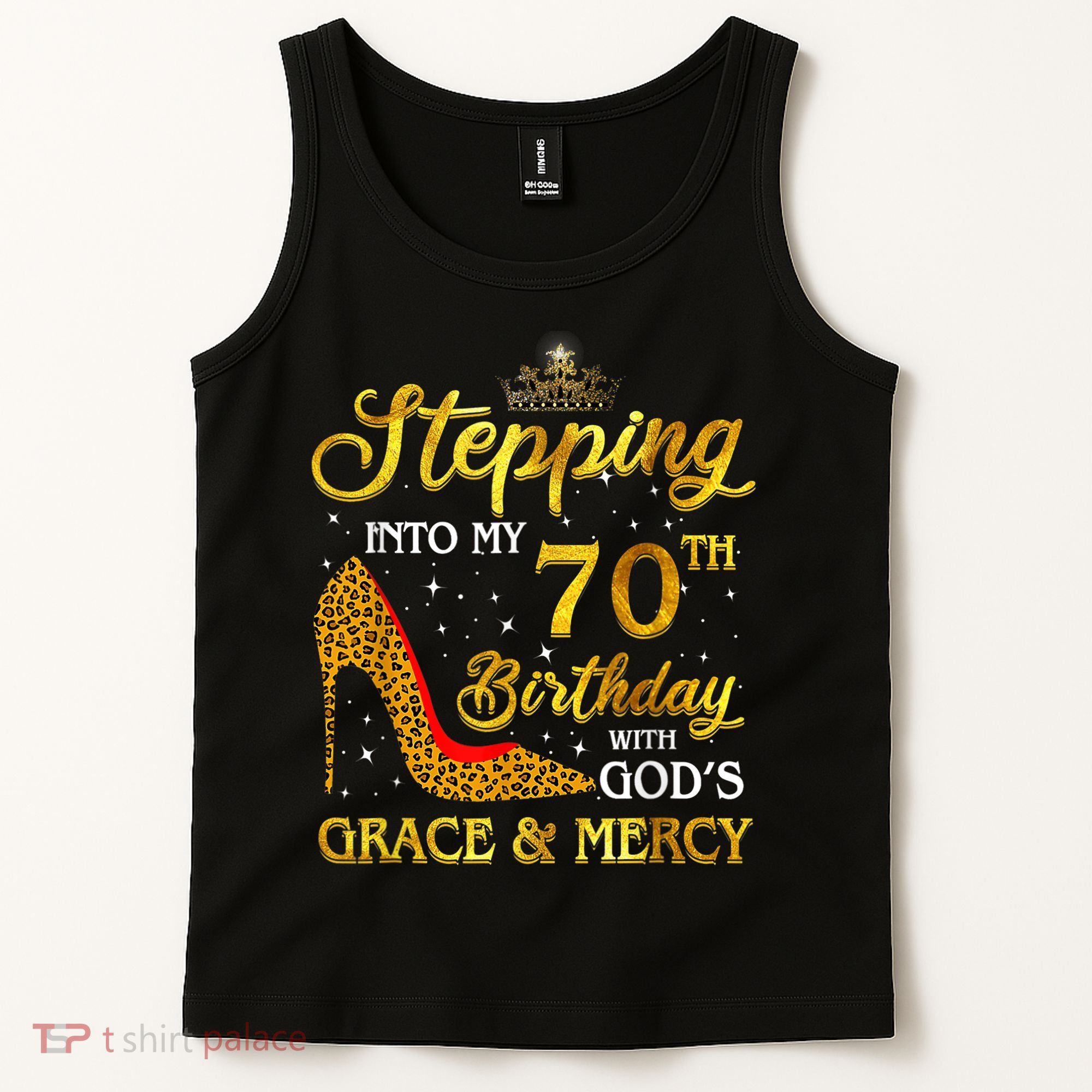 Stepping Into My 70th Birthday Gift Girls WoM.e.n 70 Year Old Tank Top