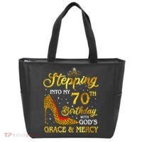 Stepping Into My 70th Birthday Gift Girls WoM.e.n 70 Year Old Tote Bag thumb 0